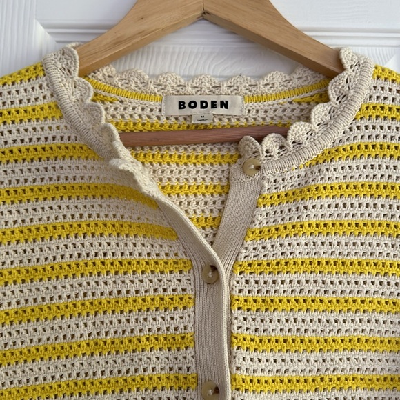 Boden Textured Scallop Cardigan - Picture 4 of 5